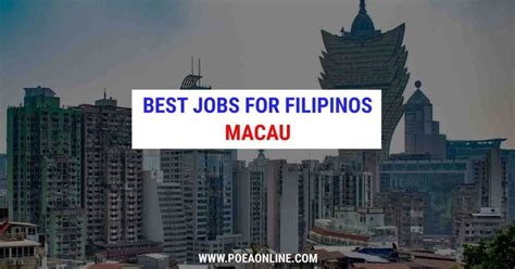 macau jobs for filipinos.